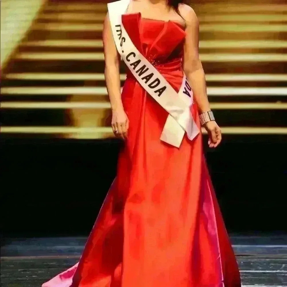 Tony Bowls Collection Red Pageant Prom Ball Gown